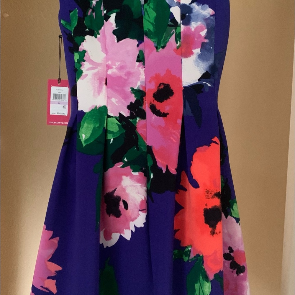 Vince Camuto floral sleeveless dress